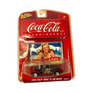 Johnny Lightning Coca-Cola Drive To The Beach Model Car Diecast 1/64 1930s Roads